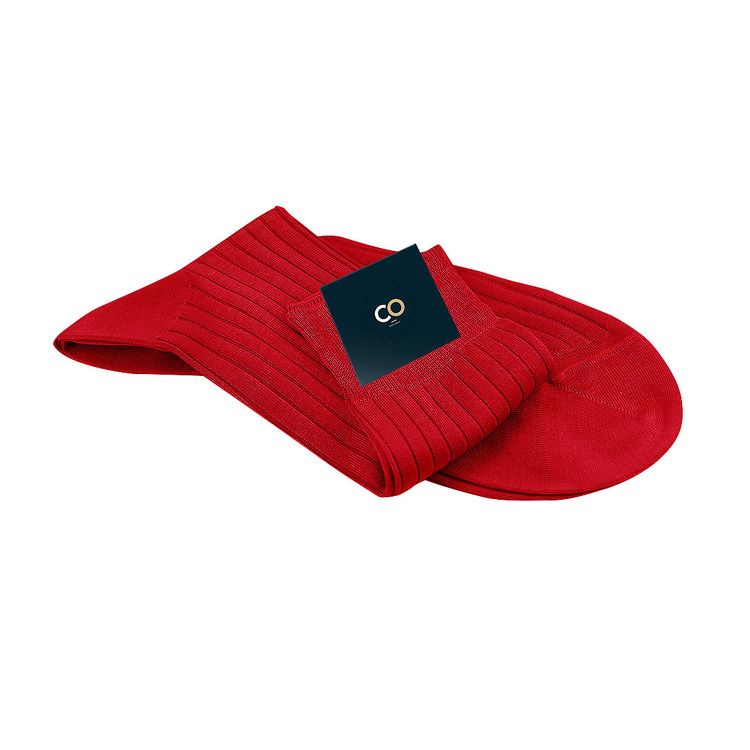 Chaussettes Rainier, rouge coquelicot