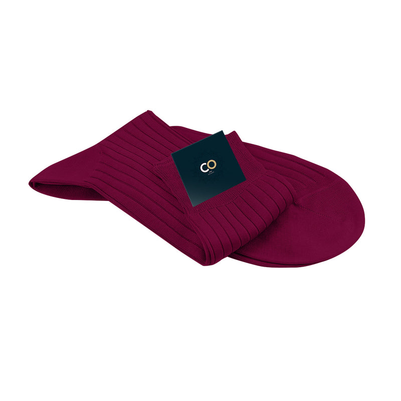 Chaussettes Rubis, Rouge foncé