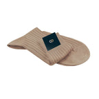 Chaussettes Babel, Beige mastic