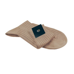Chaussettes Babel, Beige mastic