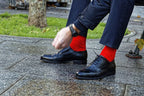 Chaussettes Rainier, rouge coquelicot