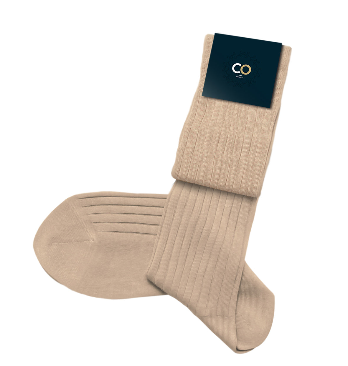 Bouquet de 5 paires de chaussettes beige mastic pour homme