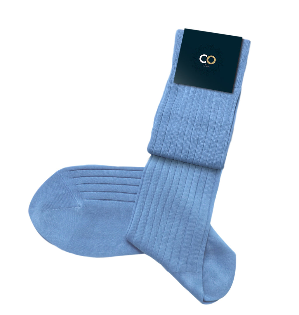 Chaussettes Briac, Bleu layette