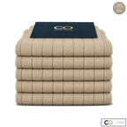 Bouquet de 5 paires de chaussettes beige mastic pour homme