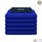 Bouquet de 5 paires de chaussettes bleu roi pour homme