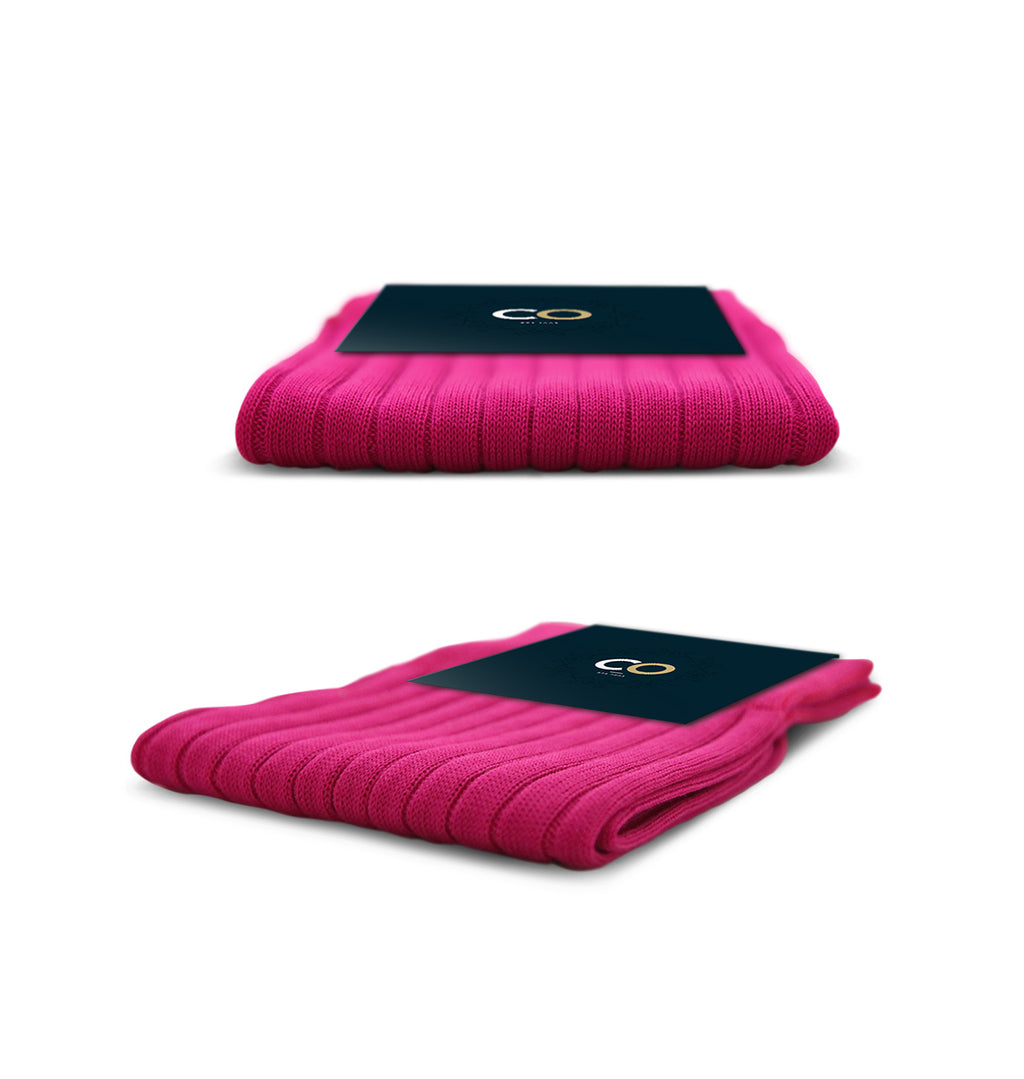 Bouquet de 5 paires de chaussettes fuchsia pour homme