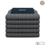 Bouquet de 5 paires de chaussettes gris anthracite pour homme