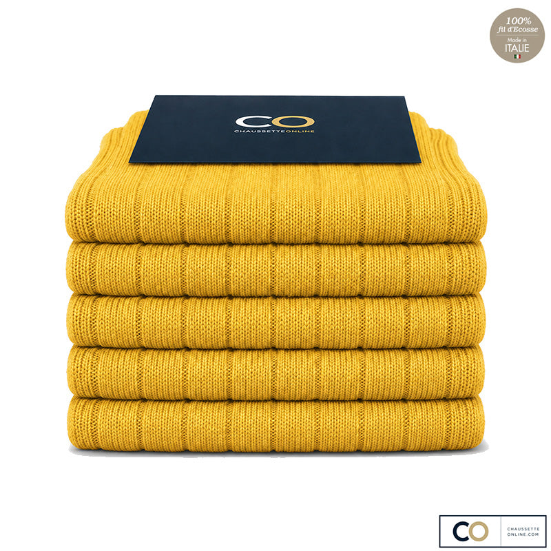 Chaussettes Narcisse, Jaune doré