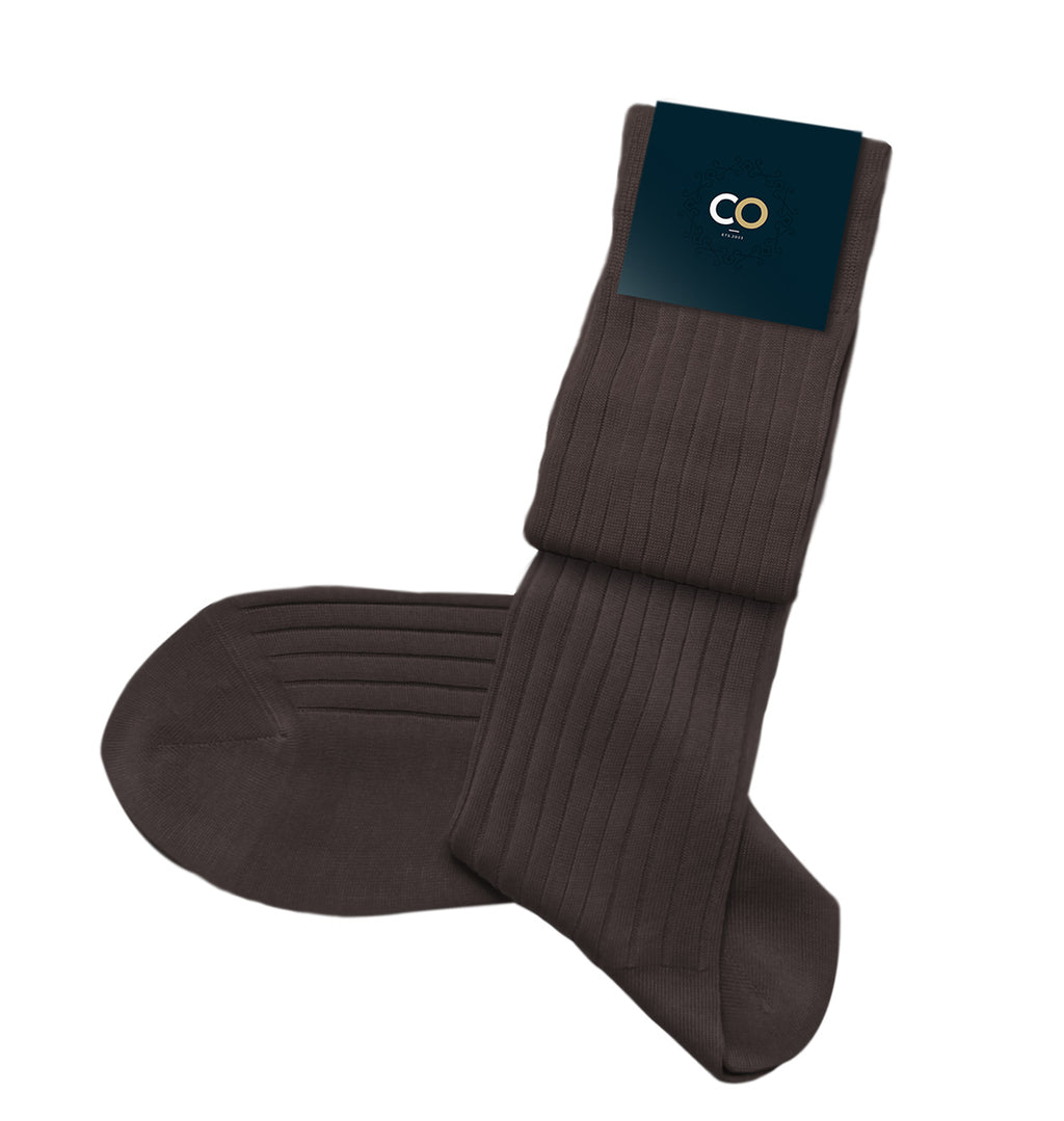 Bouquet de 5 paires de chaussettes marron chocolat pour homme
