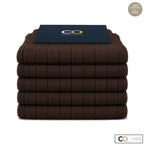 Bouquet de 5 paires de chaussettes marron chocolat pour homme