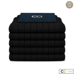 Bouquet de 5 paires de chaussettes noires pour homme