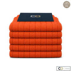 Bouquet de 5 paires de chaussettes orange carotte pour homme