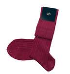 Chaussettes Rubis, Rouge foncé