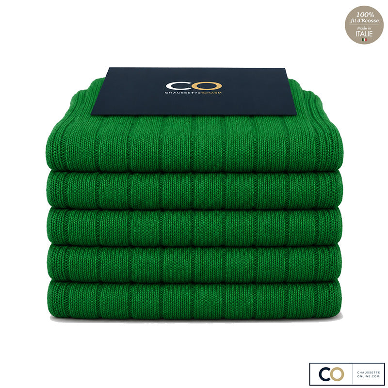 Chaussettes Emeraude, Vert sapin