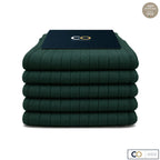 Bouquet de 5 paires de chaussettes vert sapin pour homme