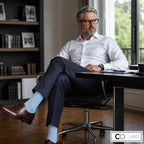 Chaussettes Briac, Bleu layette