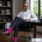 Bouquet de 5 paires de chaussettes fuchsia pour homme