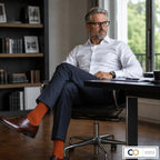 Bouquet de 5 paires de chaussettes orange carotte pour homme