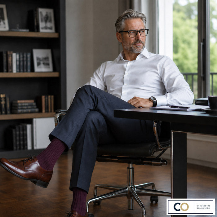Chaussettes Virgile, Hyper violet