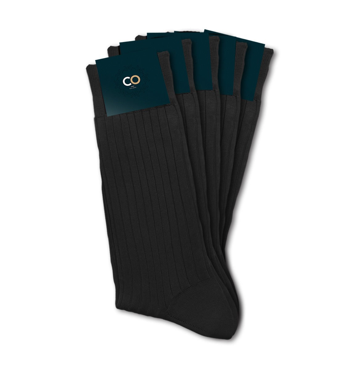 Bouquet de 5 paires de chaussettes noires pour homme